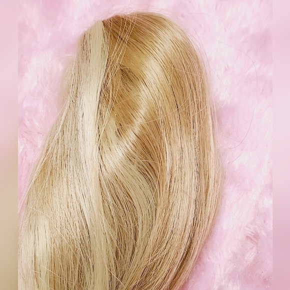 Honey Blonde Highlighted Ponytail Hairclip Extension 15" - Picture 3 of 7